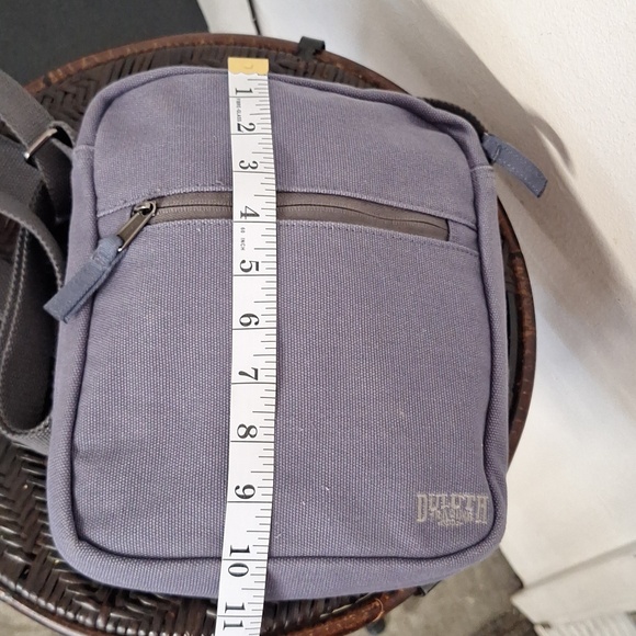 Duluth Trading Co Indigo Canvas Messenger Crossbody Bag - Picture 6 of 10